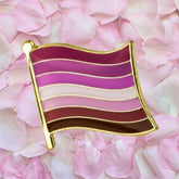 Lesbian Flag Enamel Pin